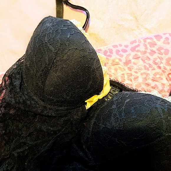 SMART&SEXY BLK LACE CHEMISE, 34B - Picture 2 of 5